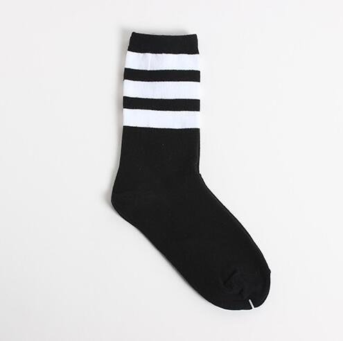 Retro Three Stripes Cotton Socks - The RainbowBoys