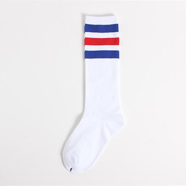 Retro Three Stripes Cotton Socks - The RainbowBoys