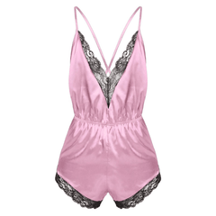 Satin Lace Sissy Bodysuit - The RainbowBoys
