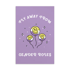 Fly Away From Gender Roles Postcard