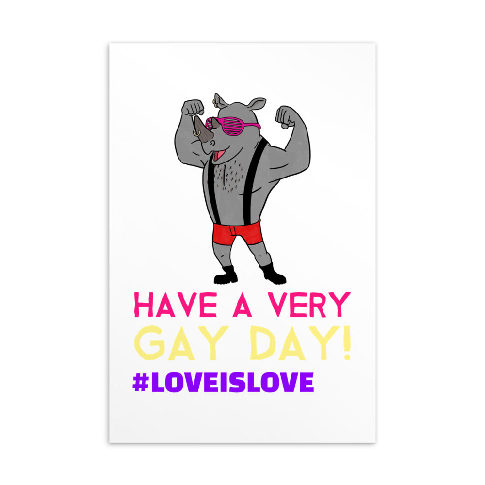 Have A Very Gay Day! Postcard
