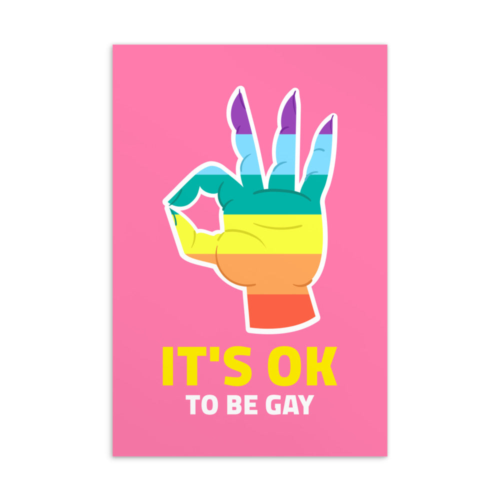 It's Ok To Be Gay Postcard
