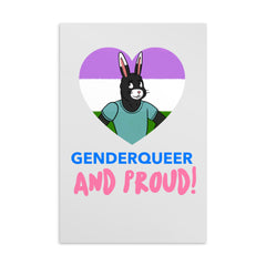 Genderqueer And Proud Postcard