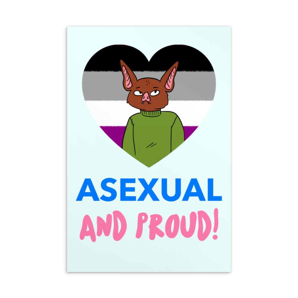 Asexual And Proud Postcard