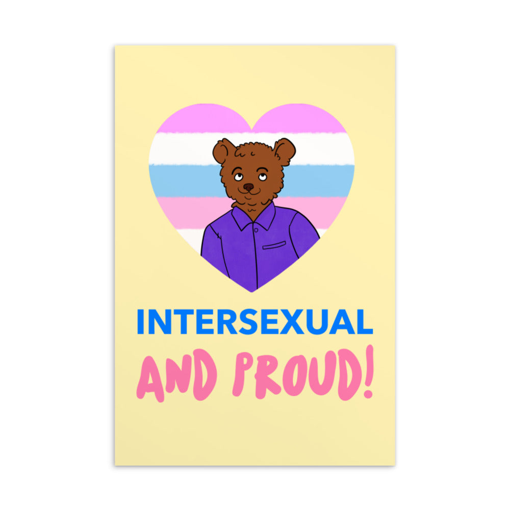 Intersexual And Proud Postcard