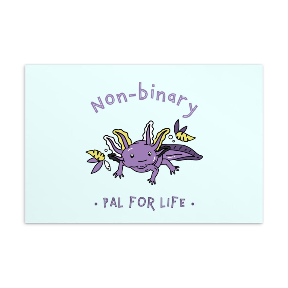 Non-Binary Pal For Life Postcard