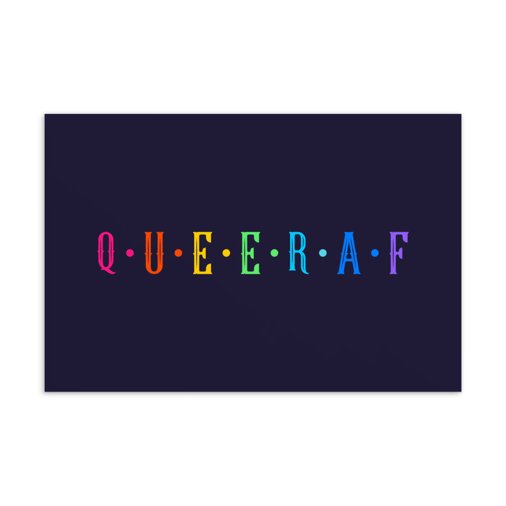 Queer AF Postcard