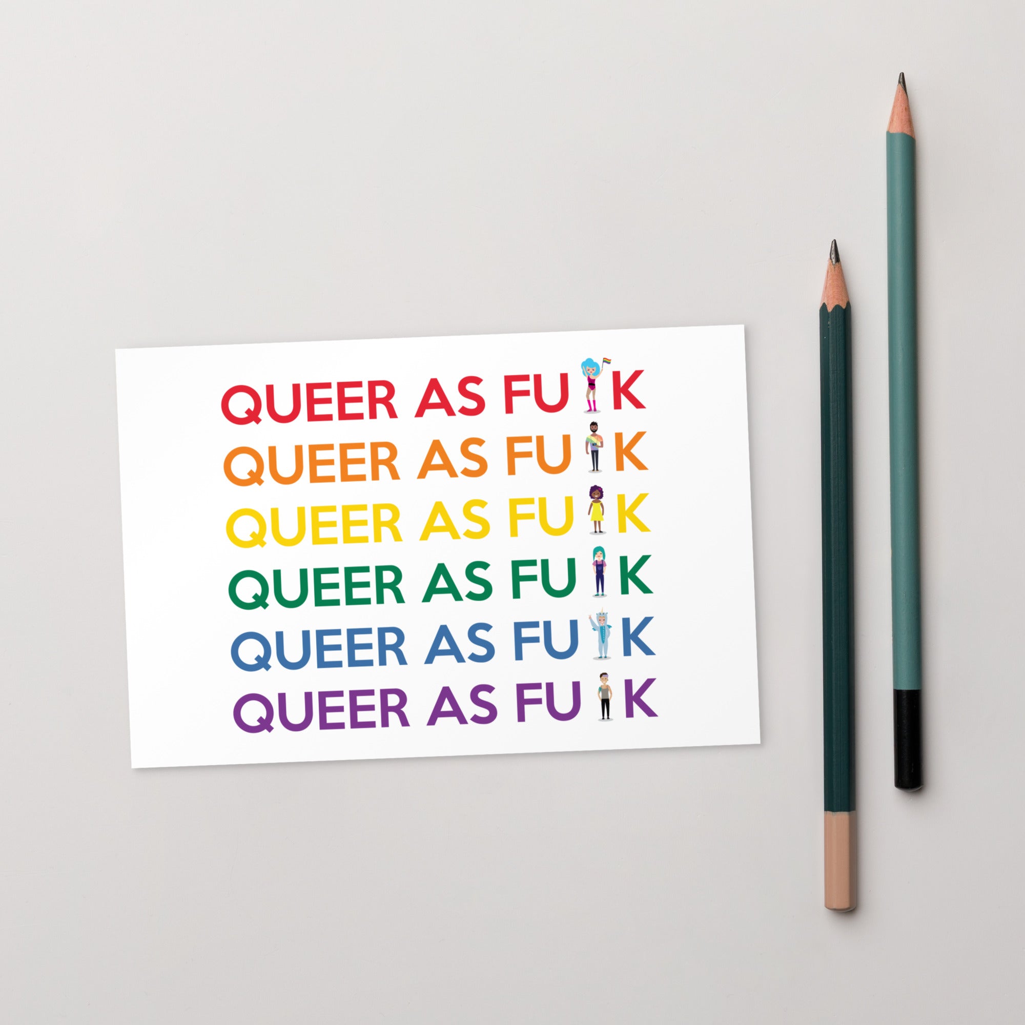 Queer As Fu#k Postcard