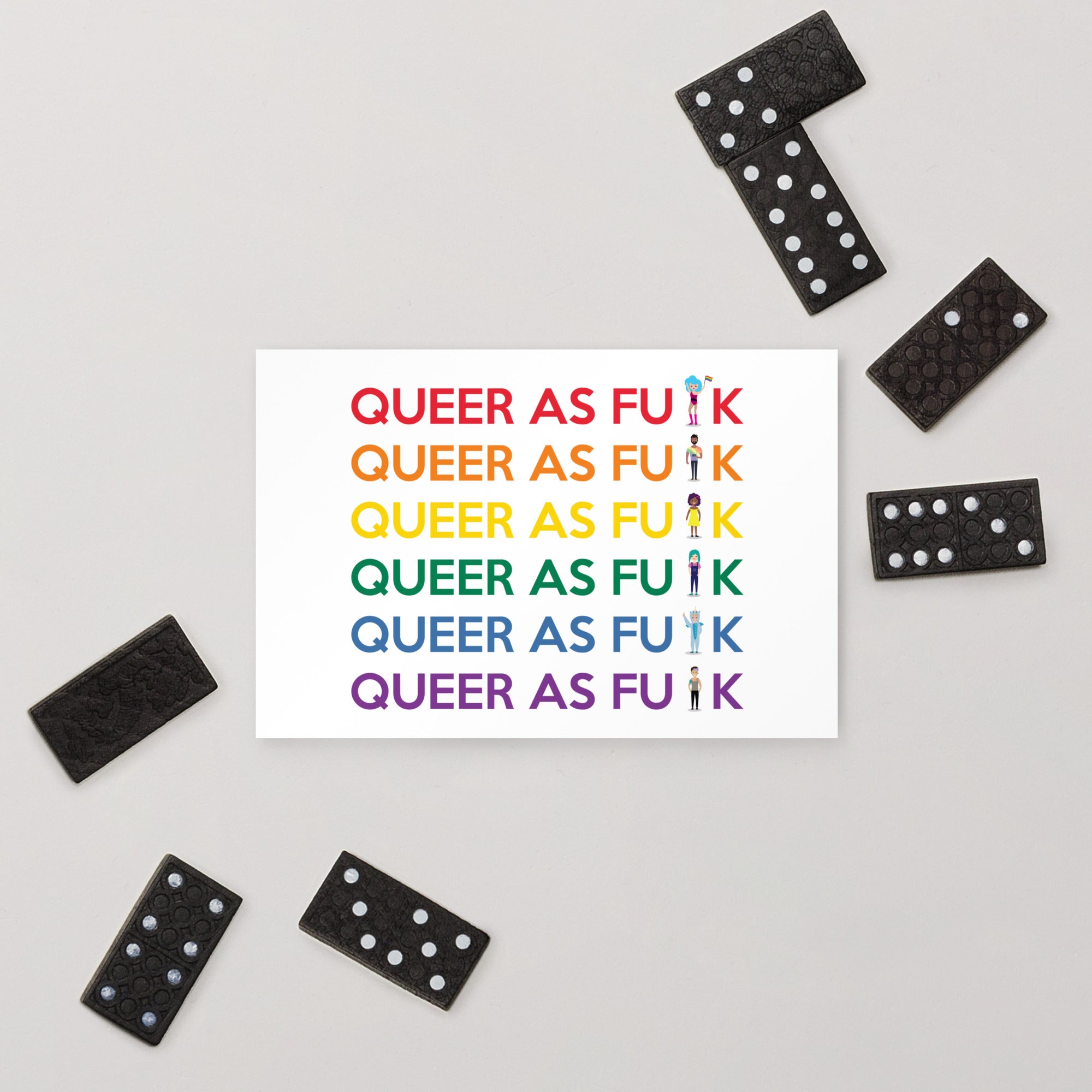 Queer As Fu#k Postcard