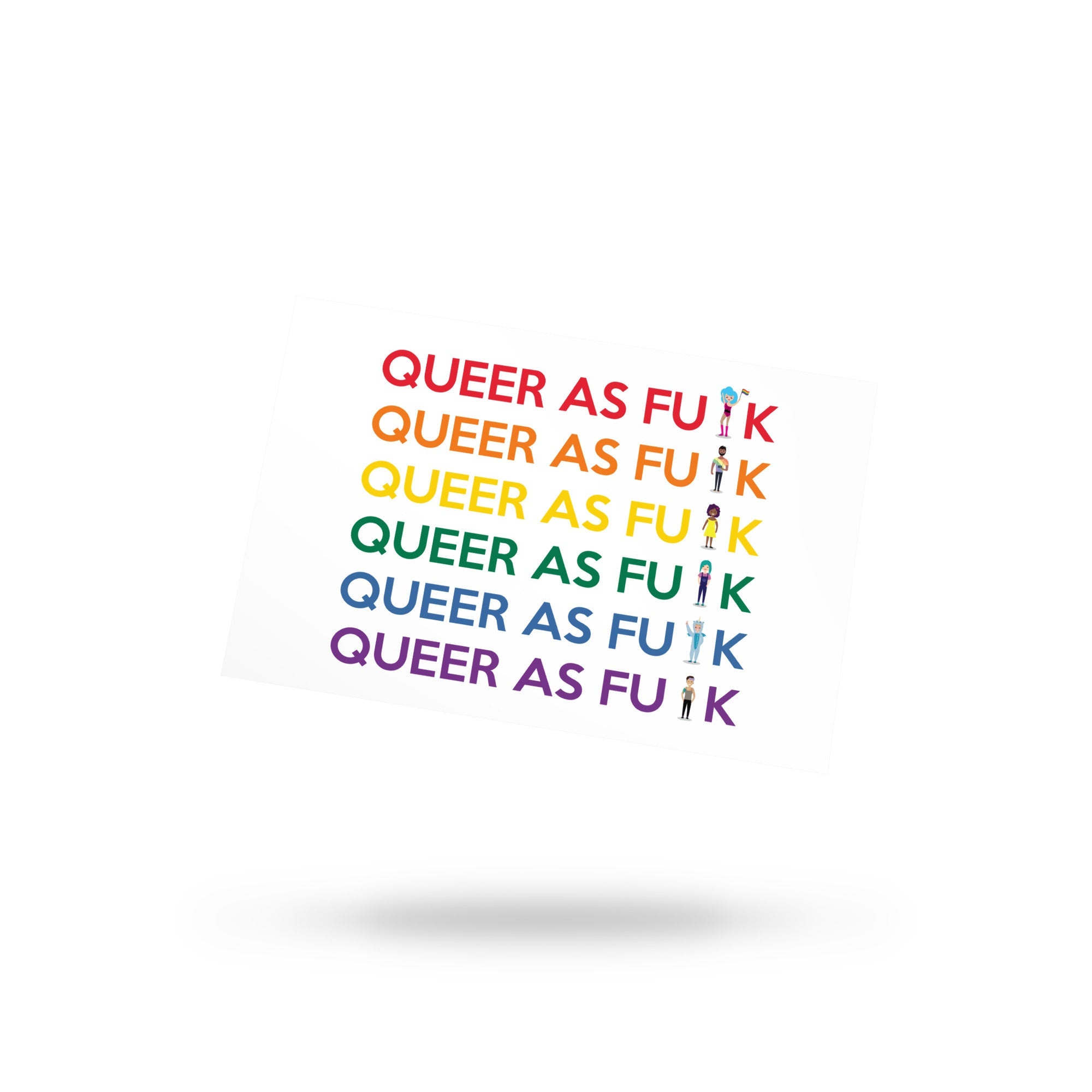 Queer As Fu#k Postcard