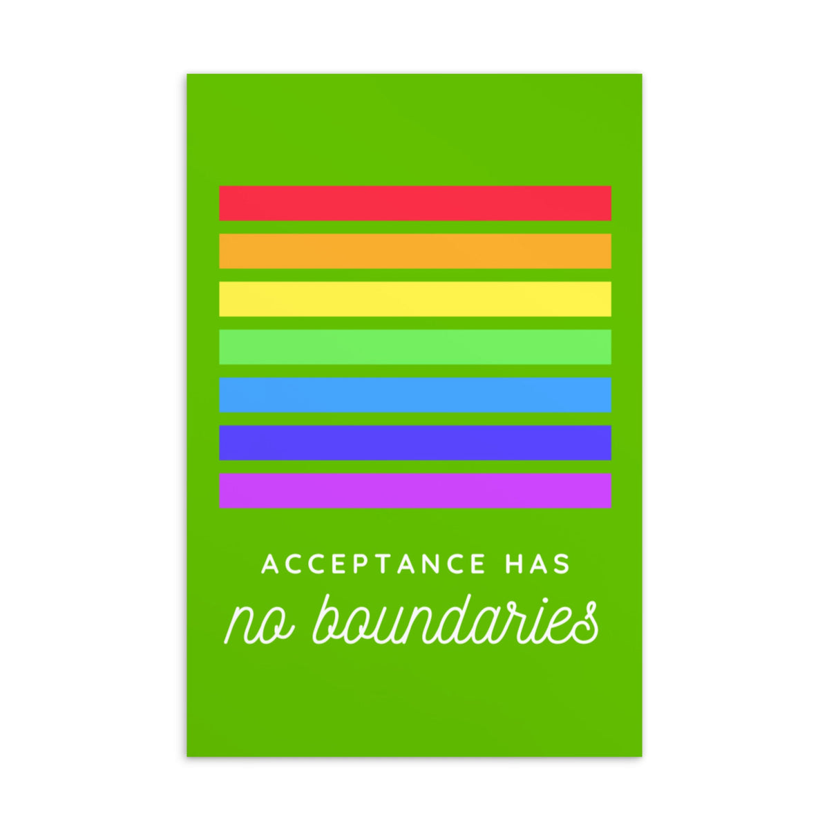 Acceptance Has No Boundaries Postcard