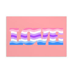 Alternative Genderfluid Love Postcard