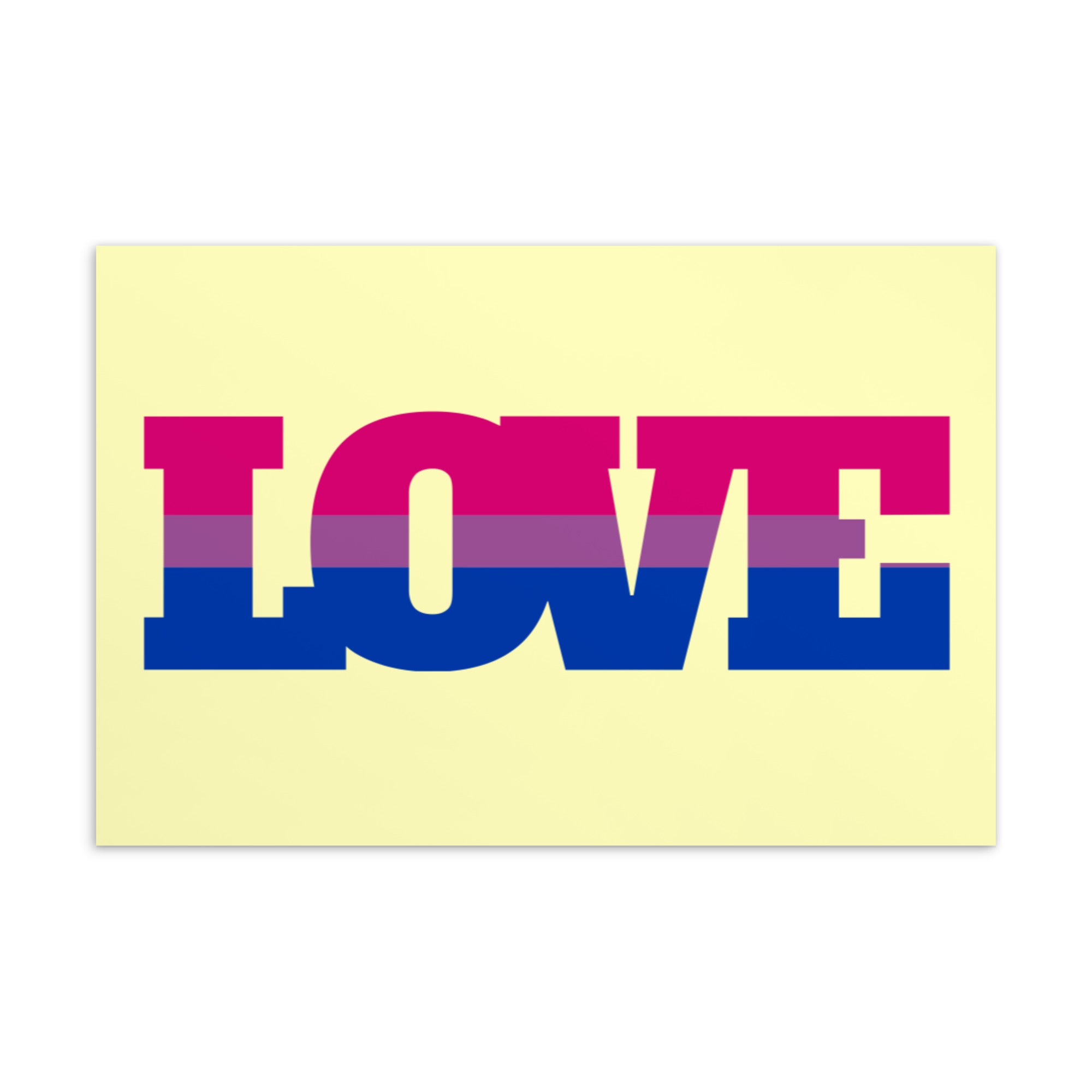 Bisexual Love Postcard