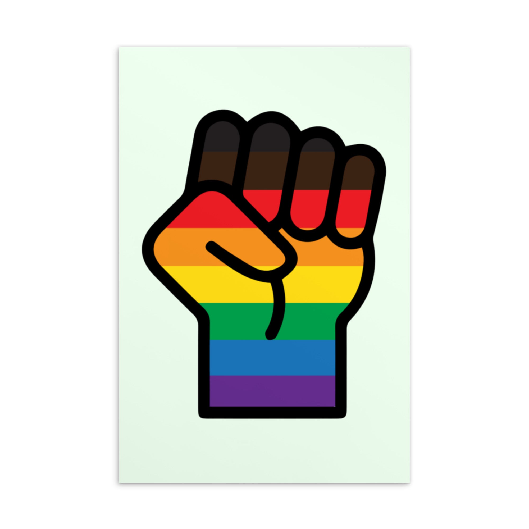 BLM LGBT Resist Postcard