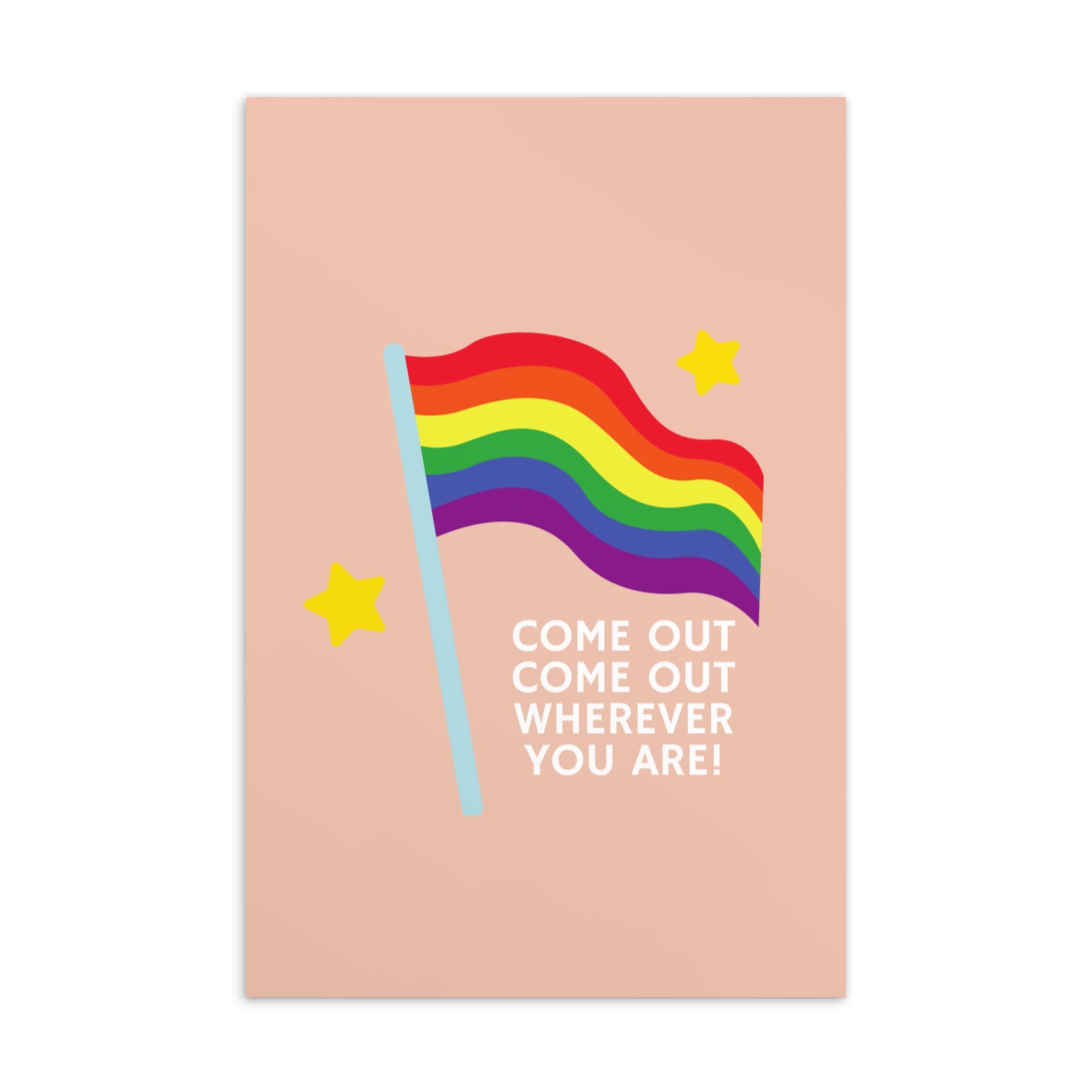 Come Out Come Out Postcard