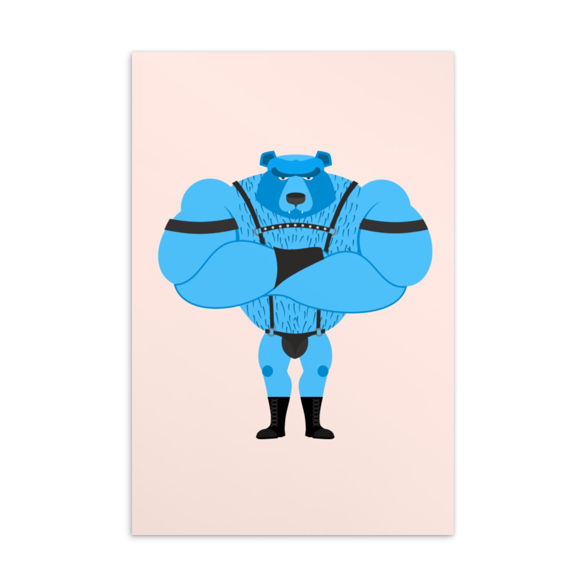 Fetish Gay Bear Postcard