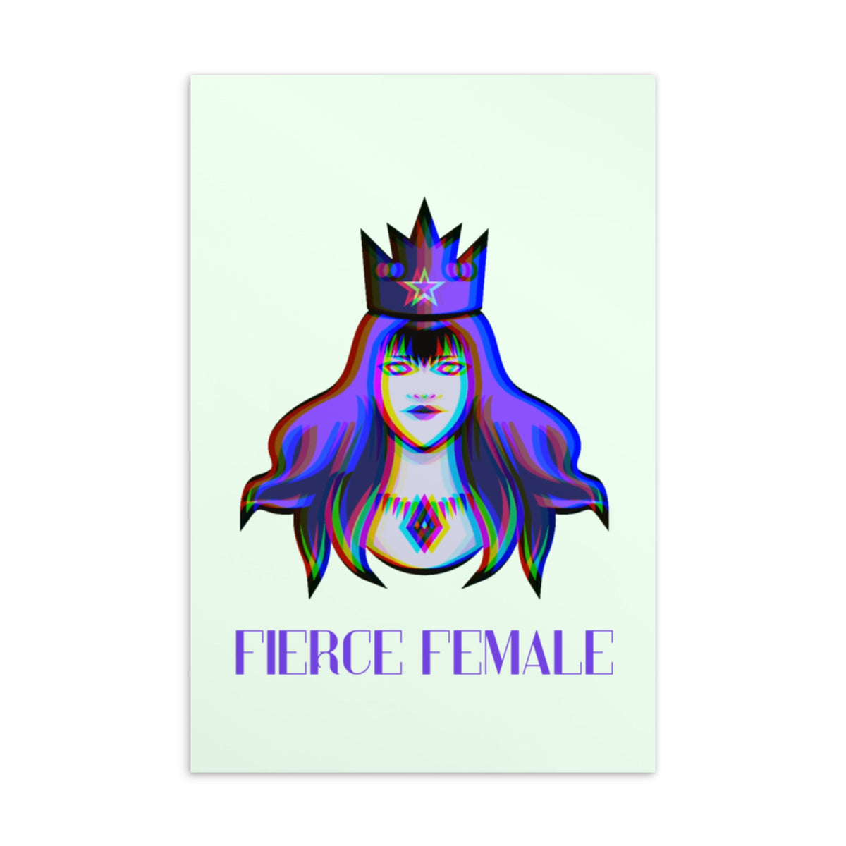 Fierce Female Postcard