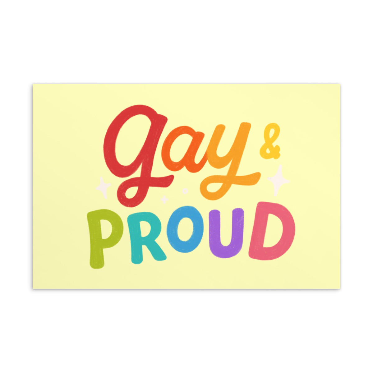 Gay & Proud Postcard