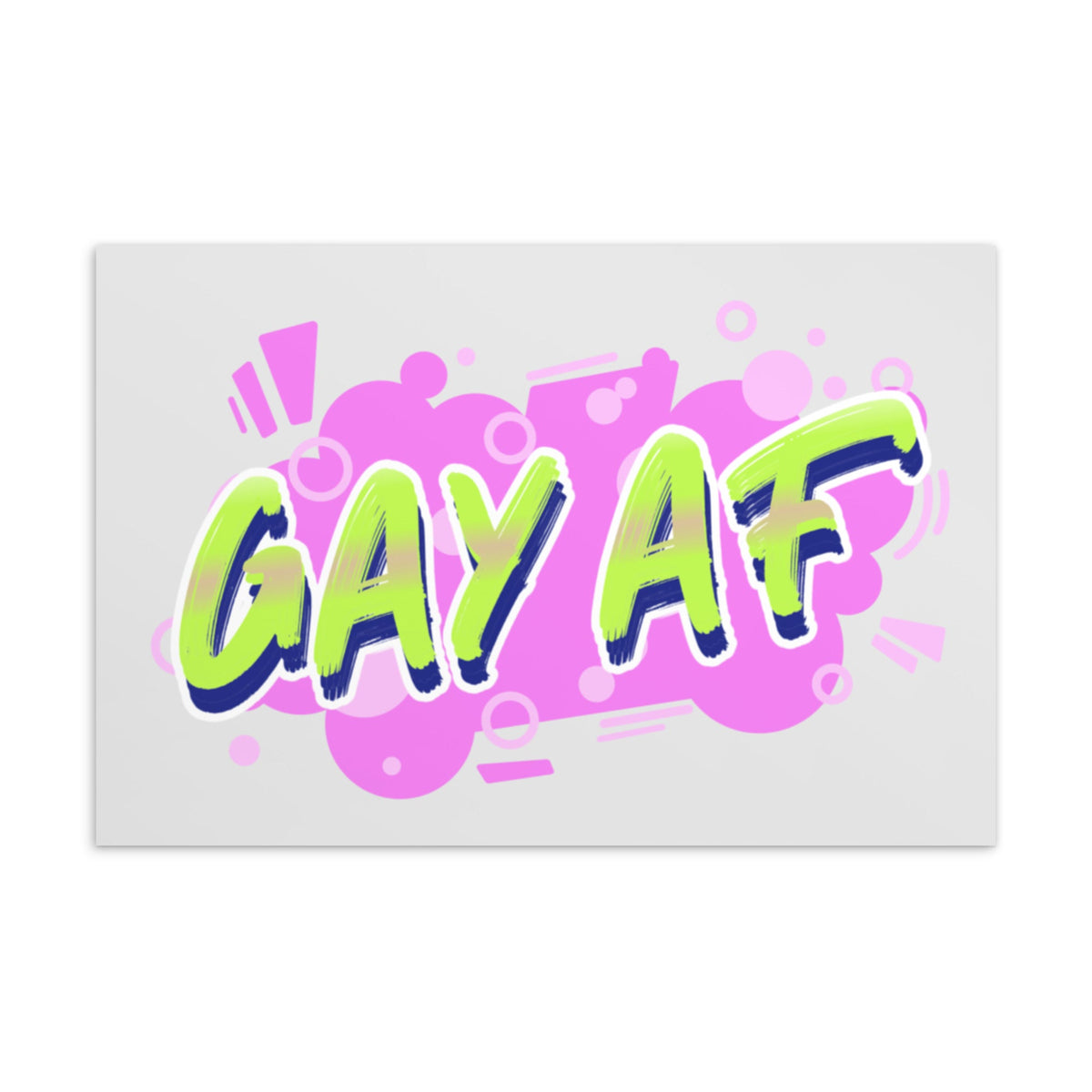 Gay Af Postcard