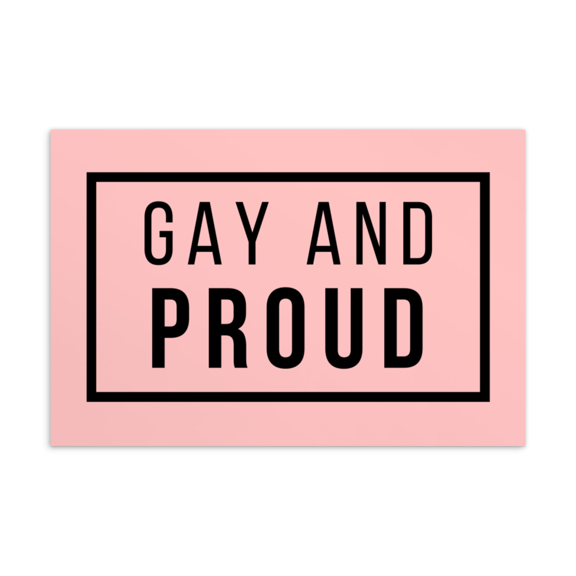 Gay And Proud Postcard