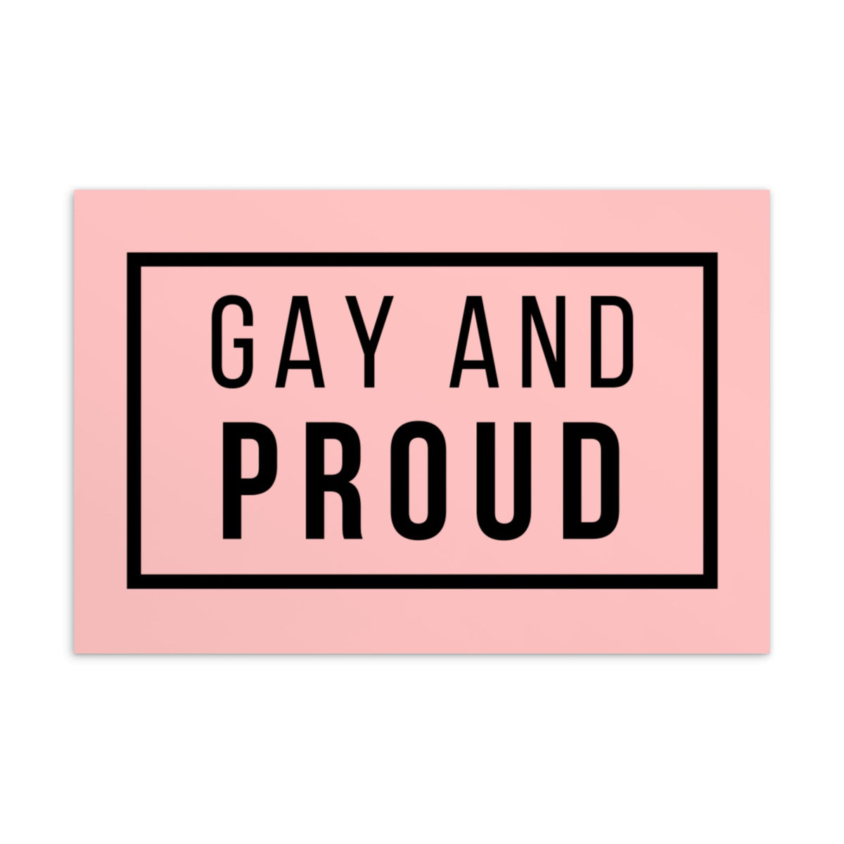 Gay And Proud Postcard
