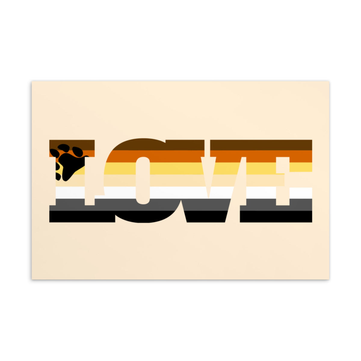 Gay Bear Love Postcard