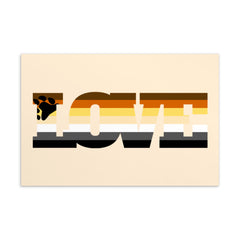 Gay Bear Love Postcard