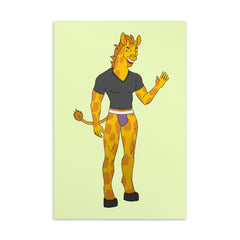 Gay Giraffe Postcard