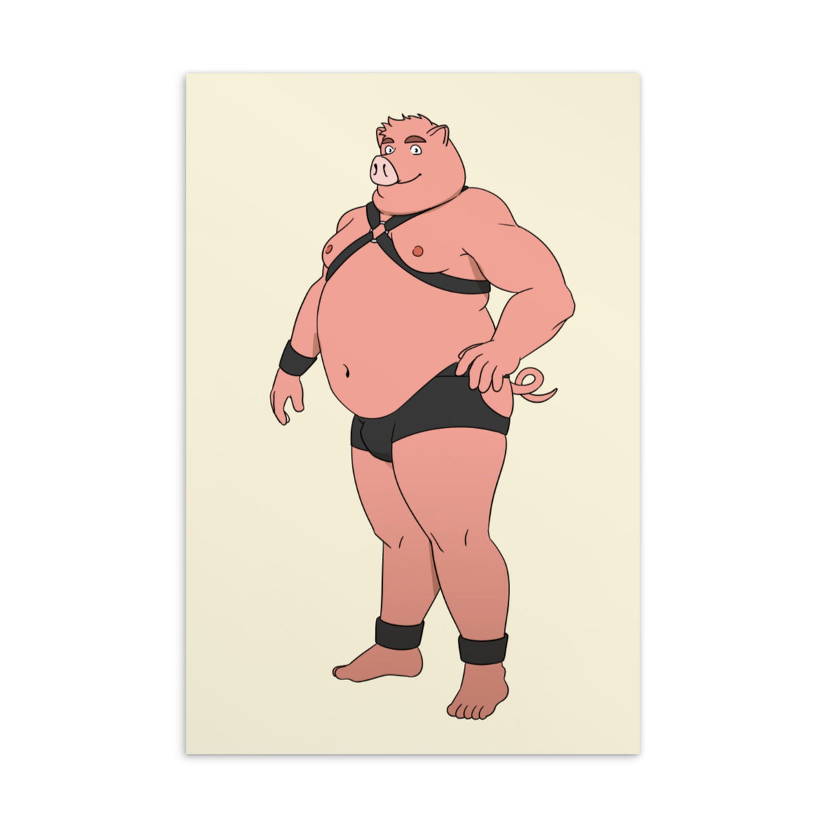 Gay Pig Postcard