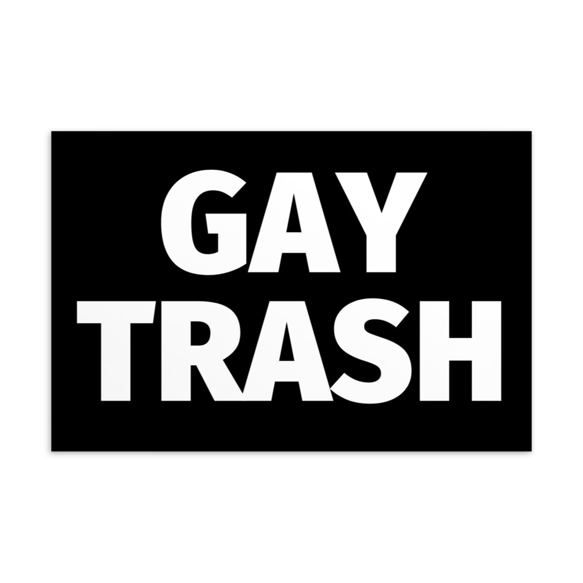 Gay Trash Postcard