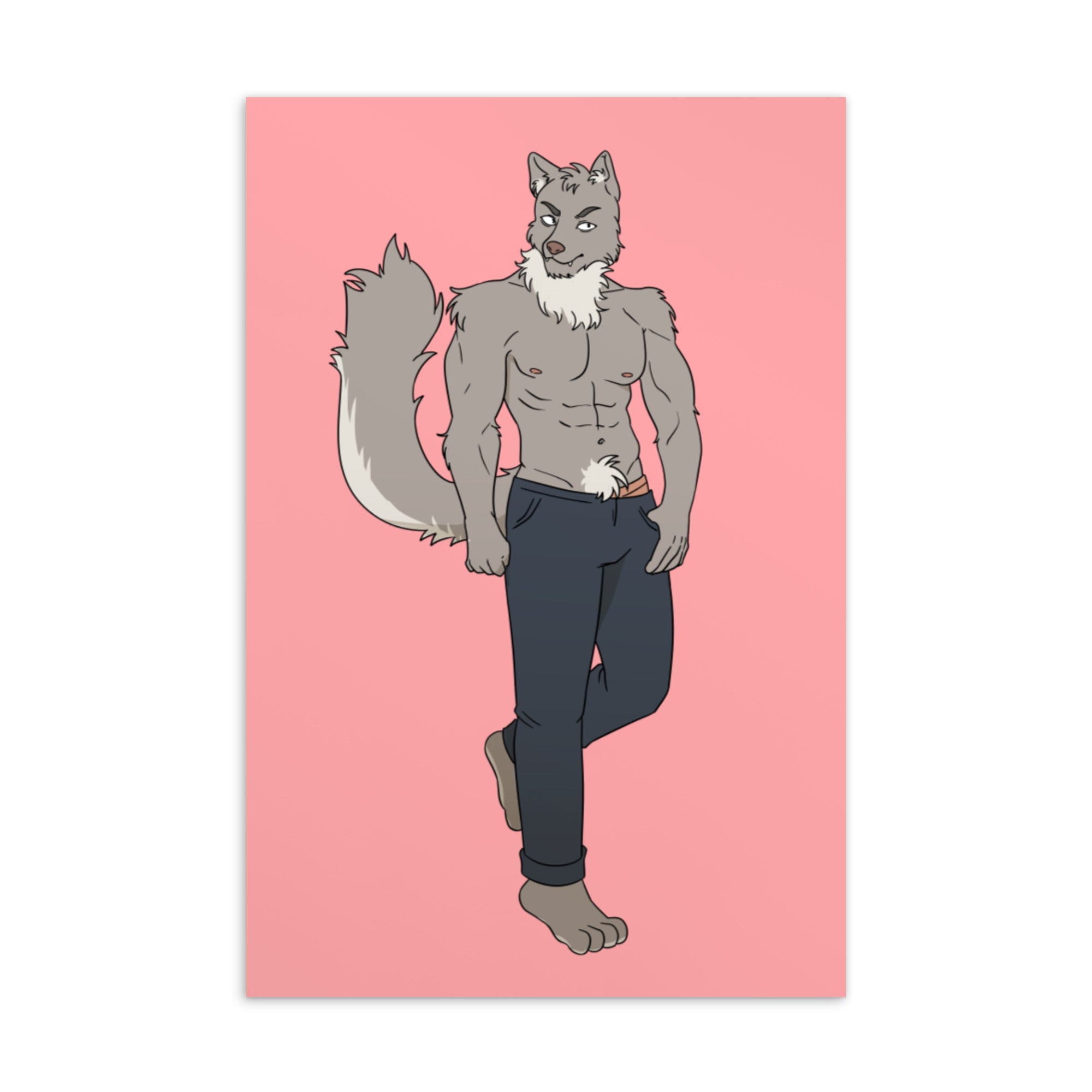 Gay Wolf Postcard