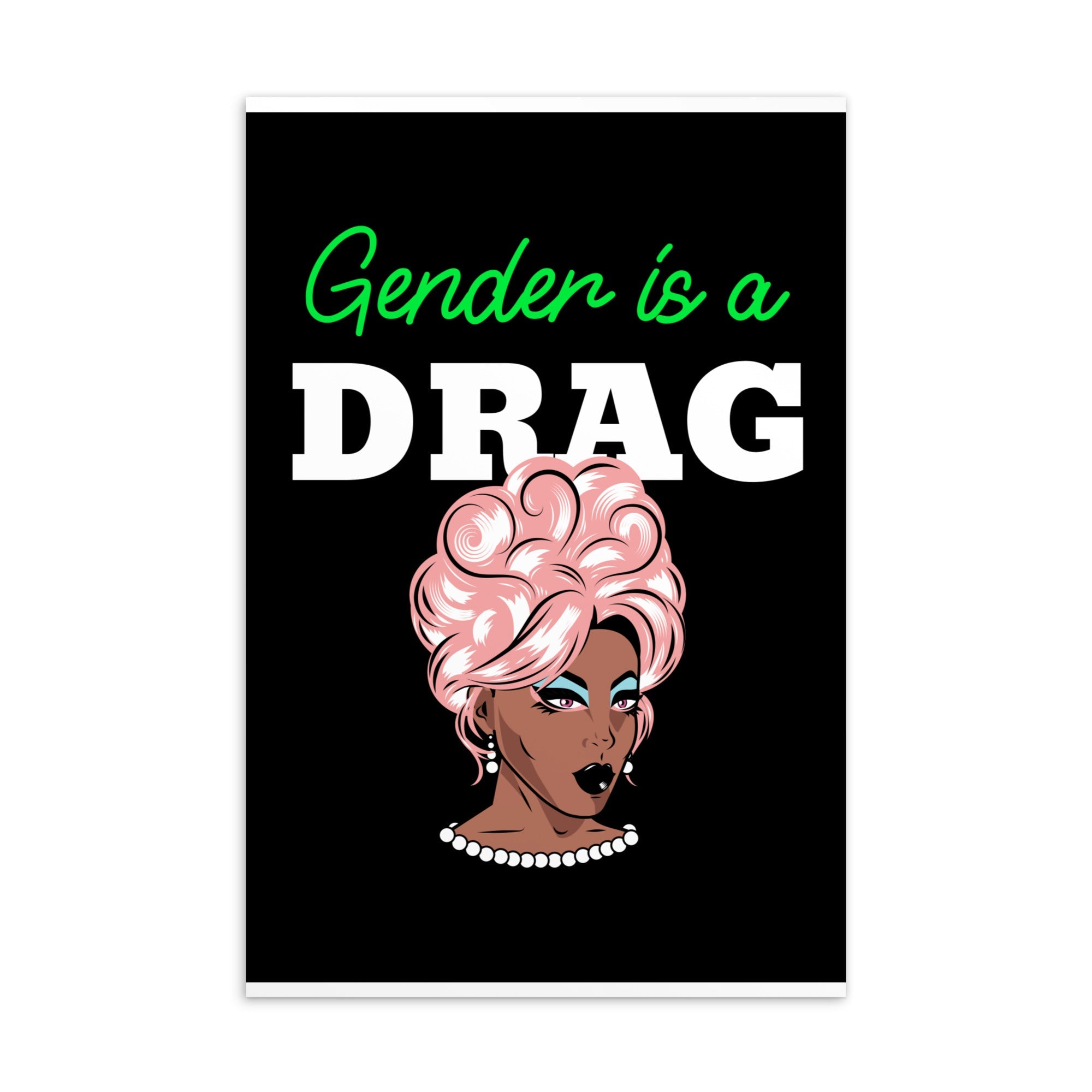 Gender Is A Drag Postcard