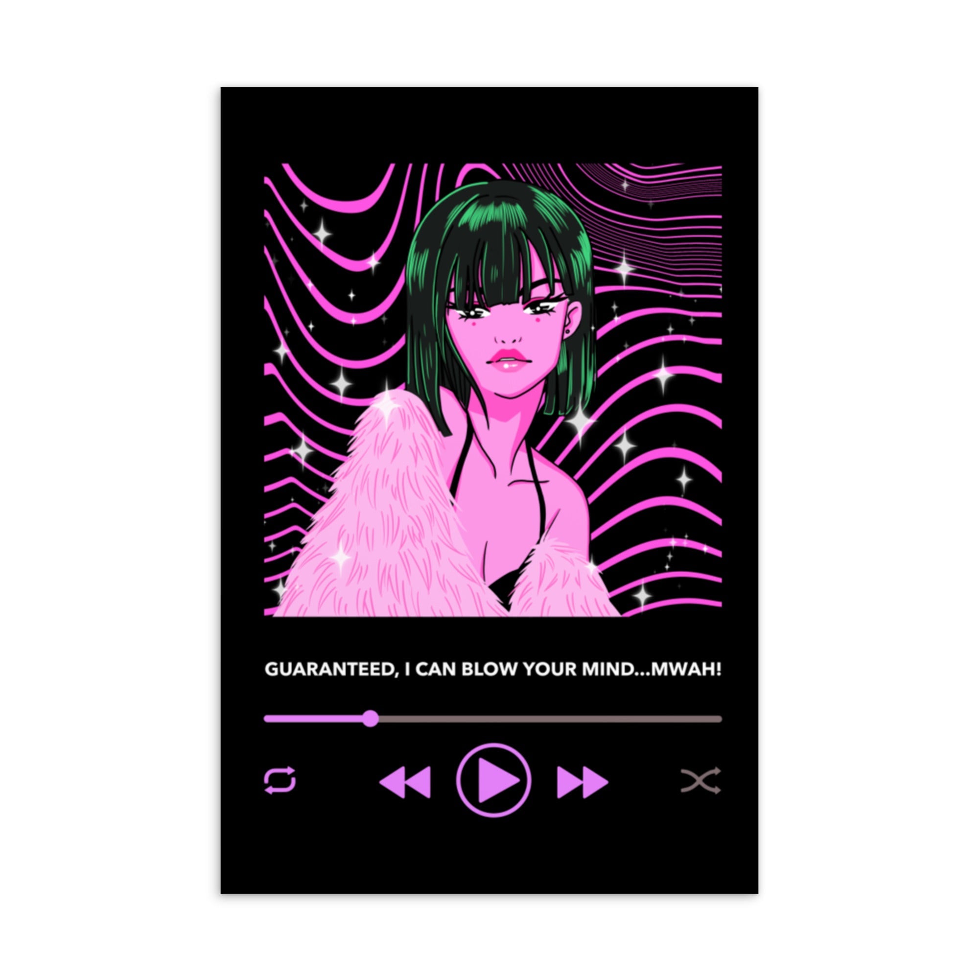 Guaranteed, I Can Blow Your Mind...mwah! Postcard