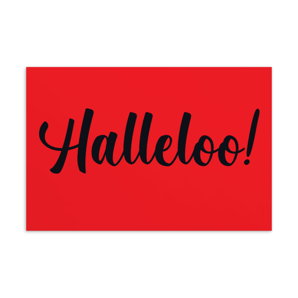 Halleloo! Postcard