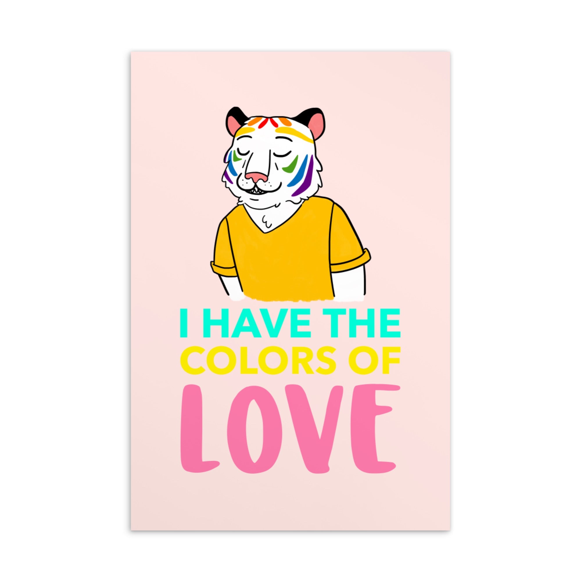 I Have The Colors Of Love Postcard