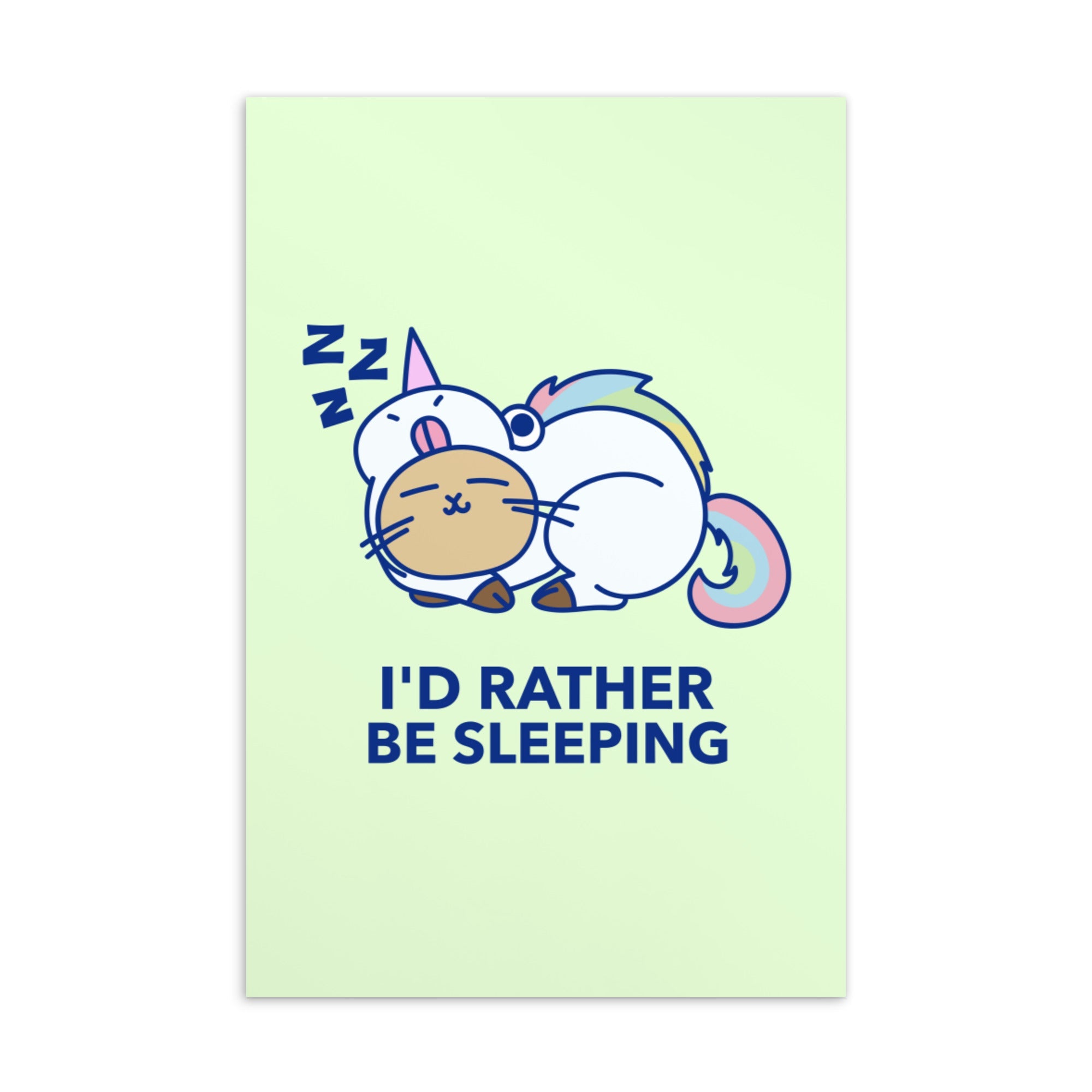 I'd Rather Be Sleeping Postcard