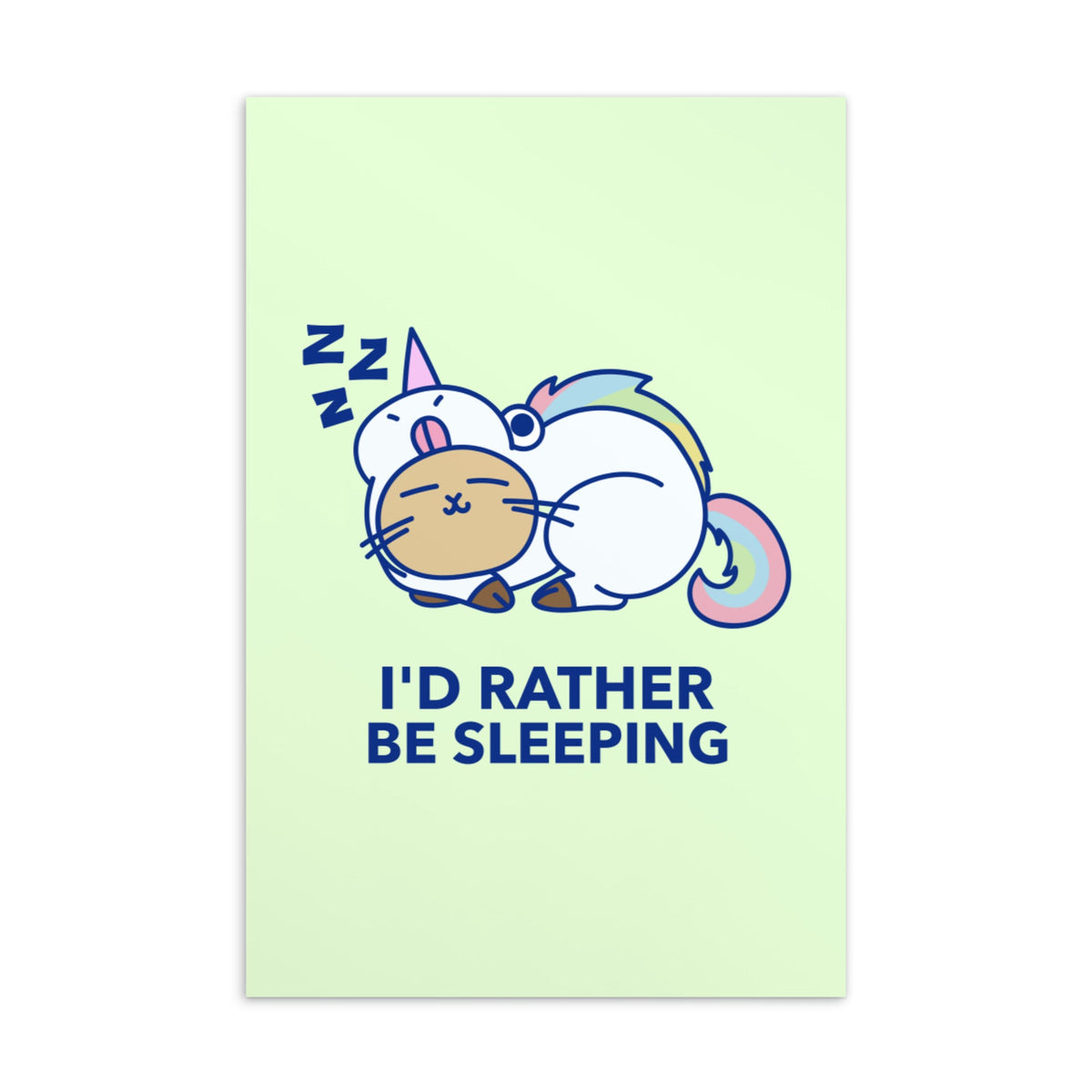 I'd Rather Be Sleeping Postcard