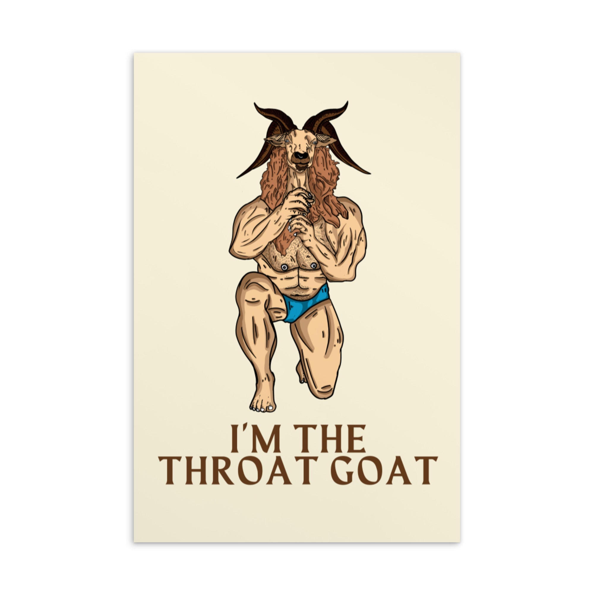 I'm The Throat Goat Postcard