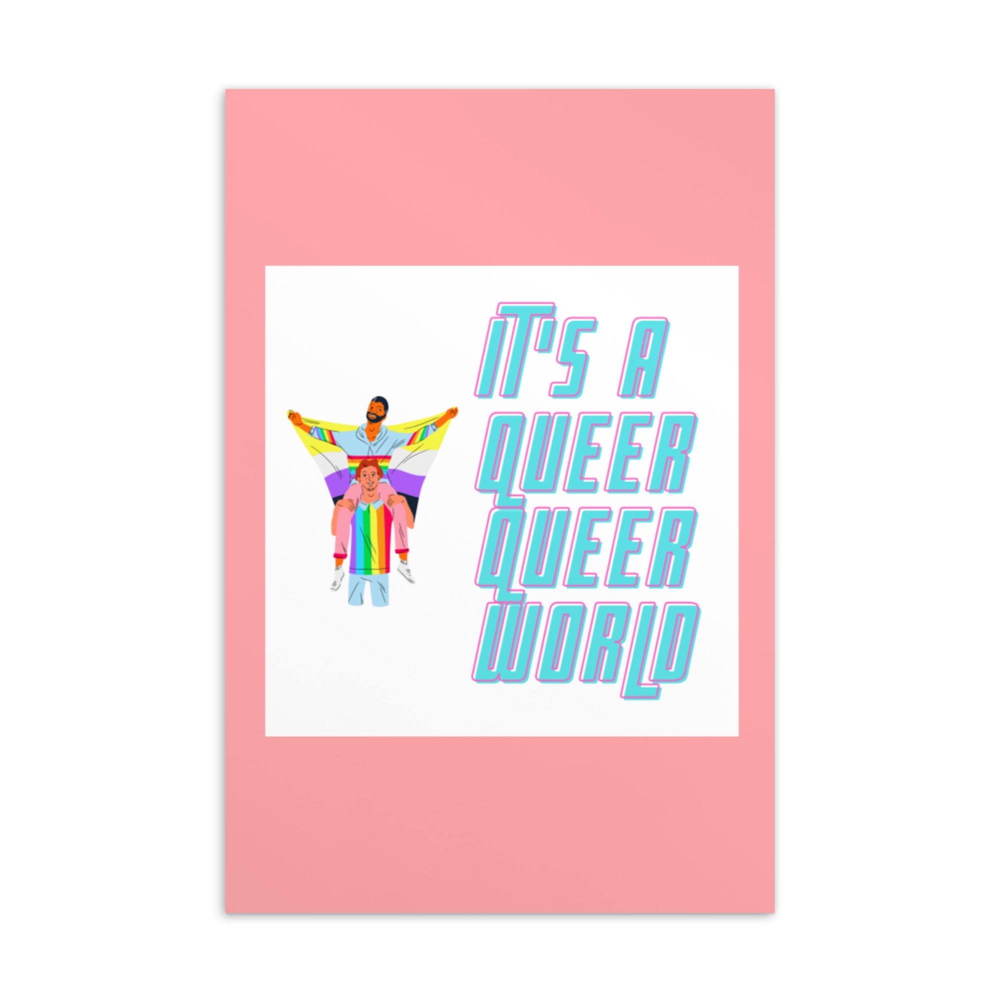 It's A Queer Queer World Postcard