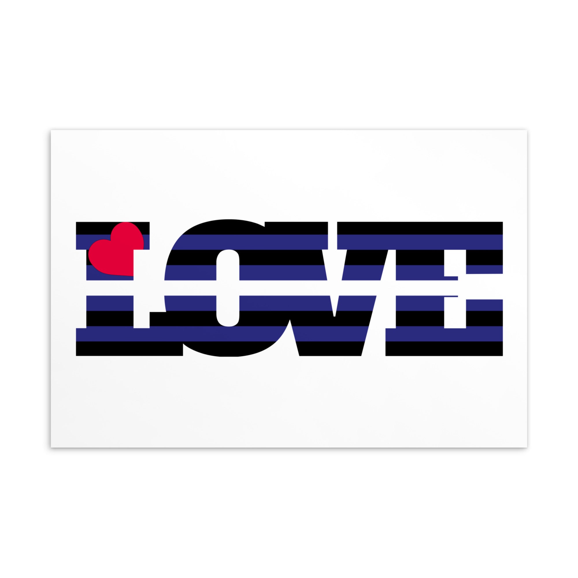 Leather Pride Love Postcard