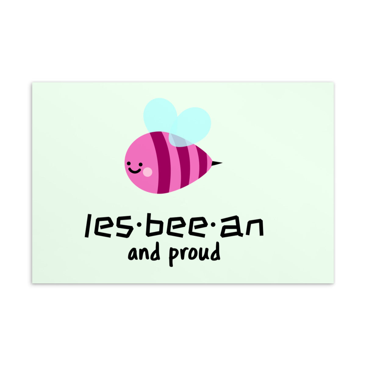Les-bee-an And Proud Postcard