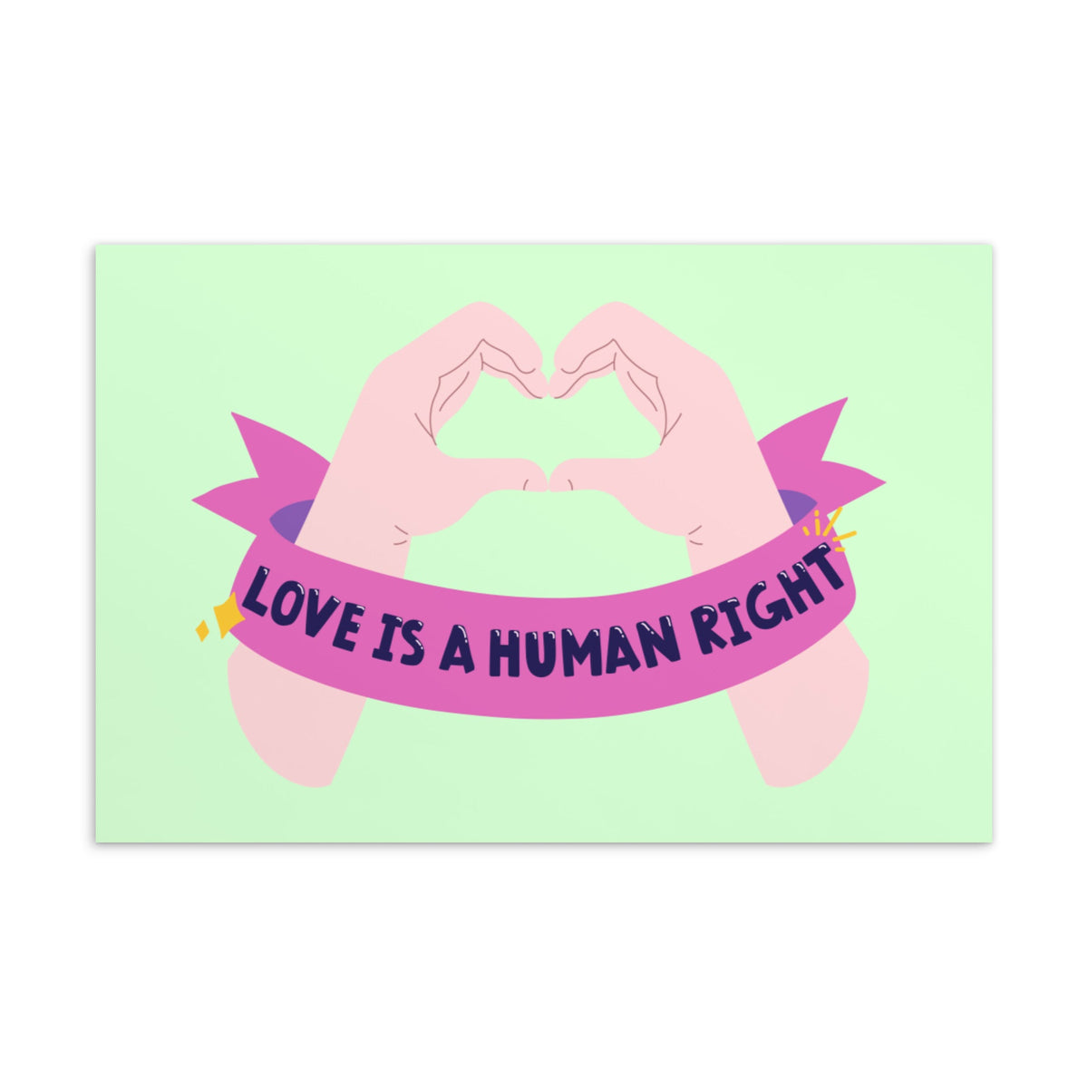 Love Is A Human Right Postcard