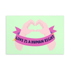 Love Is A Human Right Postcard