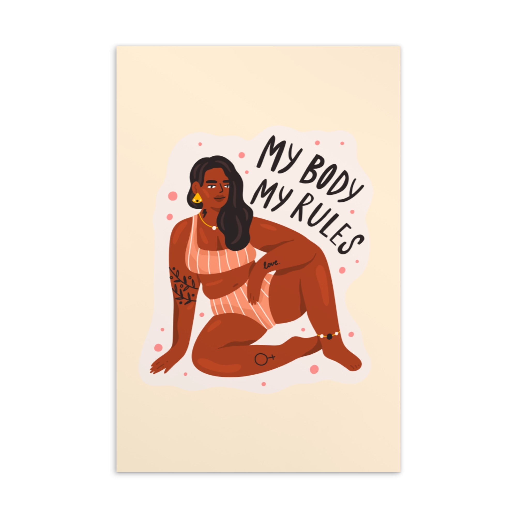 My Body My Rules Postcard