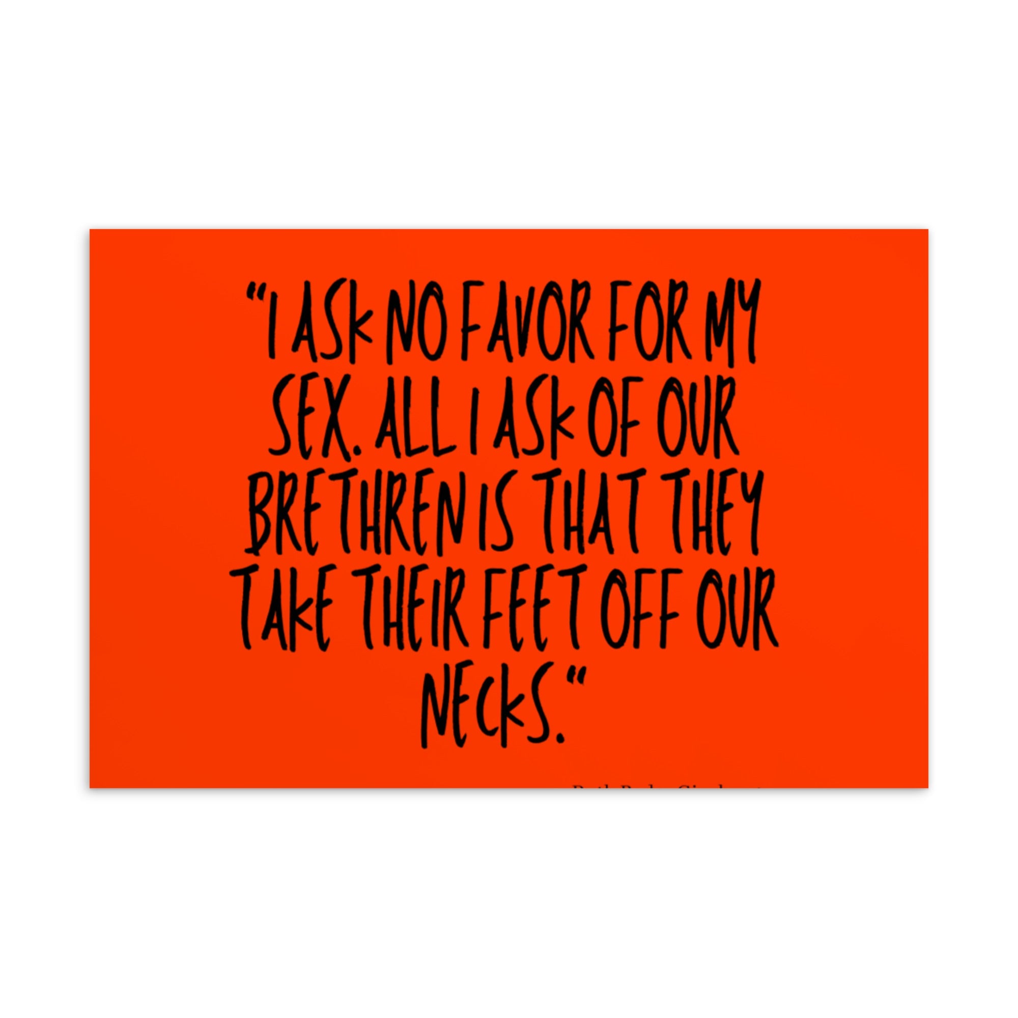 No Favor For My Sex Postcard