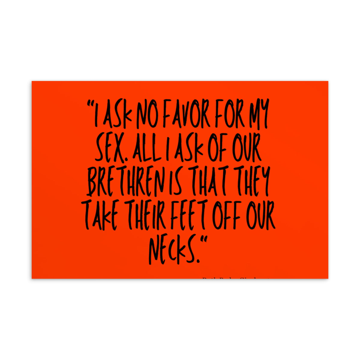 No Favor For My Sex Postcard