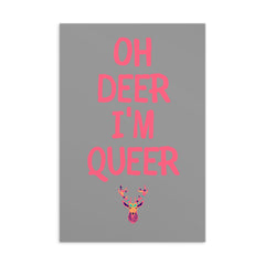 Oh Deer I'm Queer Postcard