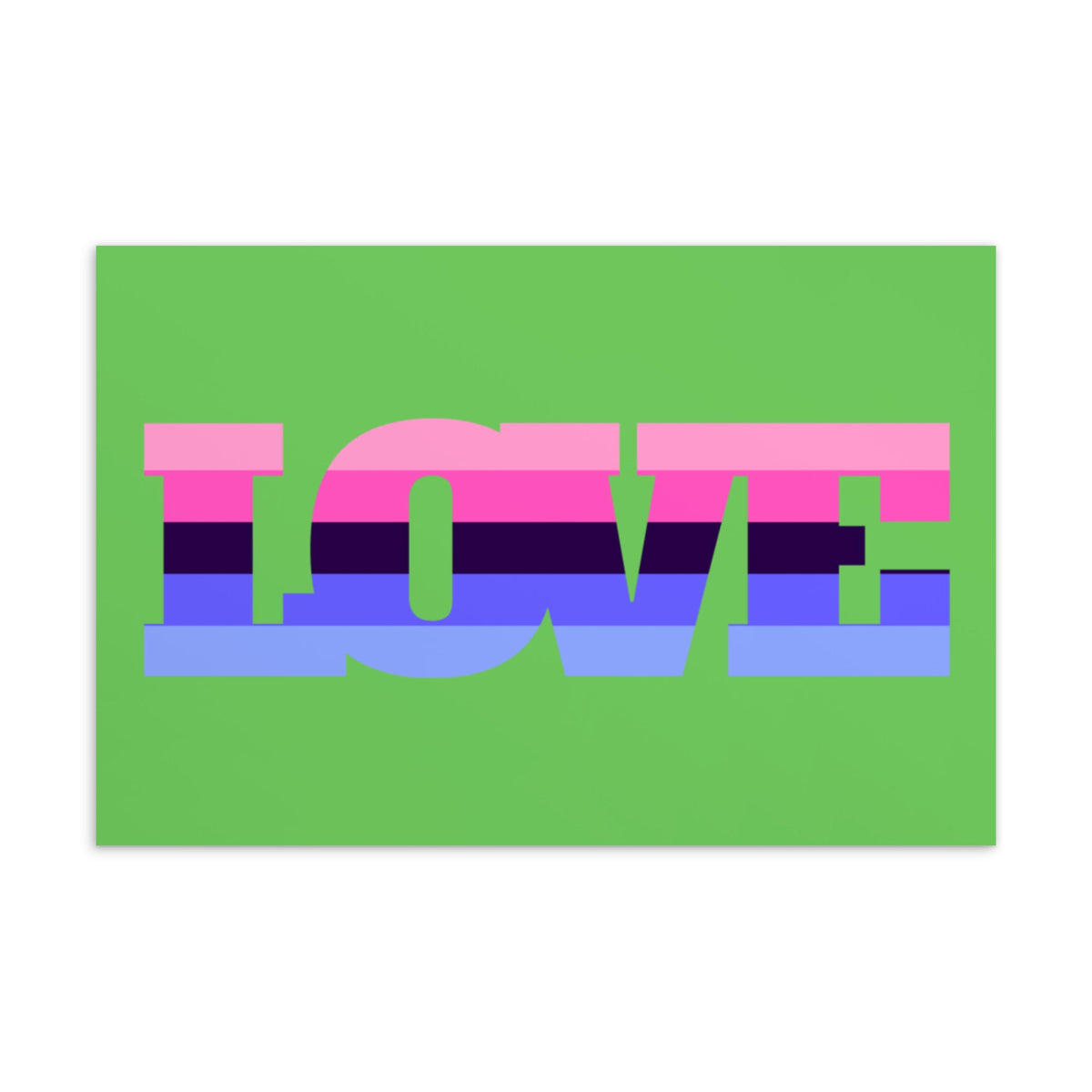 Omnisexual Love Postcard