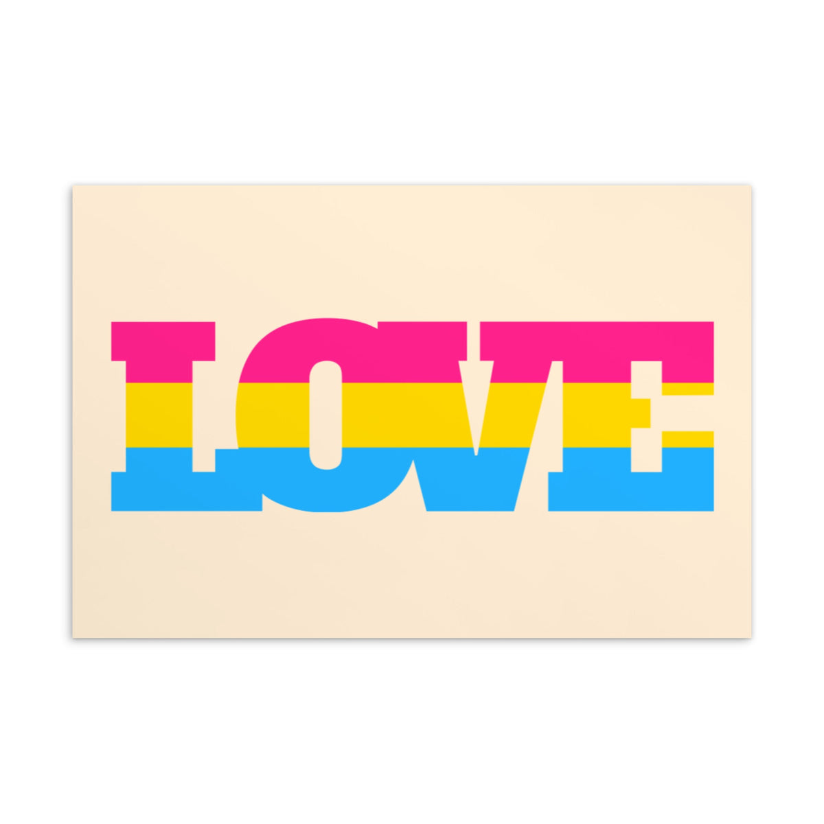Pansexual Love Postcard