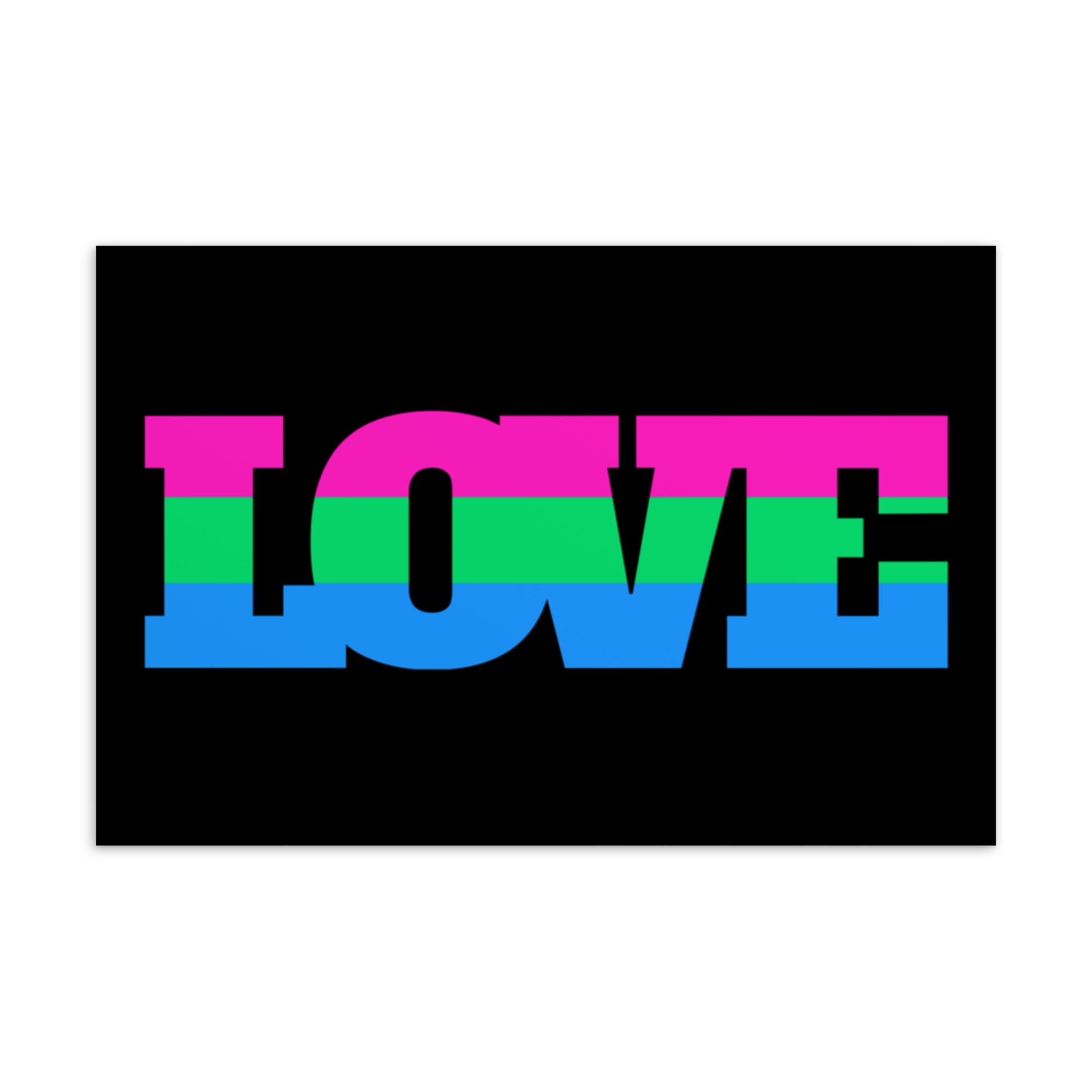 Polysexual Love Postcard